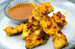 Chicken satay delivered to Highbury